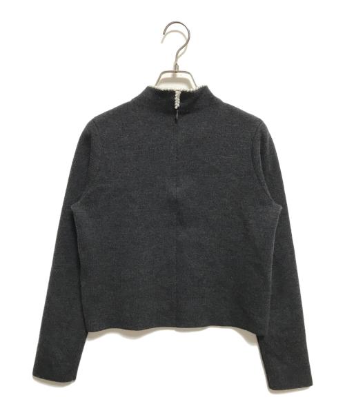 ANAYI（アナイ）ANAYI (アナイ) ファインメリノパールネック プルオーバー グレー サイズ:38の古着・服飾アイテム