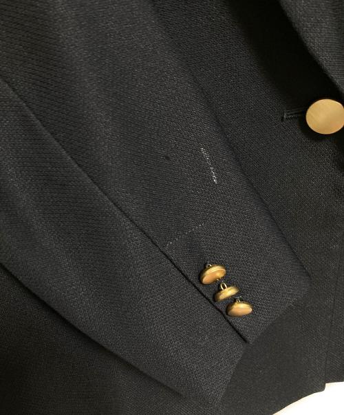 Noble（ノーブル）Noble (ノーブル) ピークドラぺルダブルジャケット ネイビー サイズ:36の古着・服飾アイテム