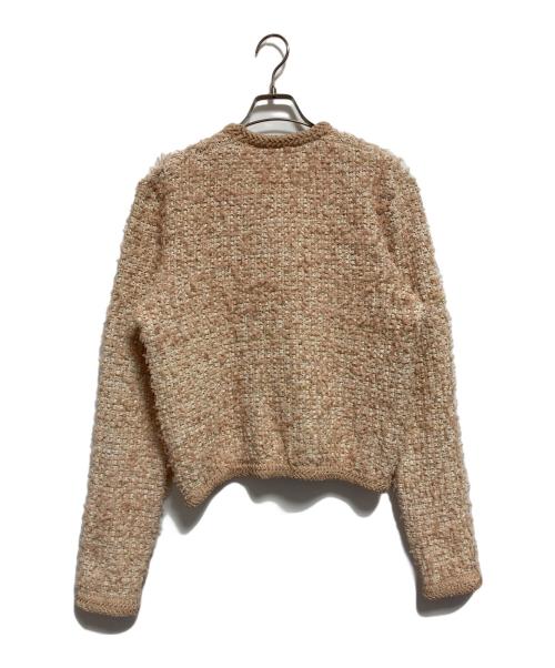 Mila Owen（ミラオーウェン）Mila Owen (ミラオーウェン) ニットツイードショートジャケット ベージュ サイズ:SIZE 1の古着・服飾アイテム