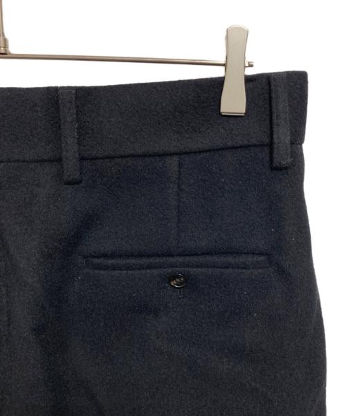 H BEAUTY&YOUTH（エイチ ビューティー&ユース）H BEAUTY&YOUTH (エイチ ビューティー&ユース) ウールミックスフラノワイドテーパードパンツ ブラック サイズ:Lの古着・服飾アイテム