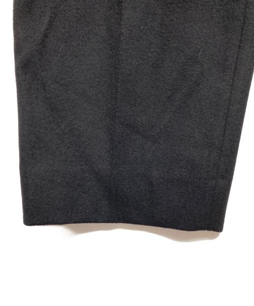 H BEAUTY&YOUTH（エイチ ビューティー&ユース）H BEAUTY&YOUTH (エイチ ビューティー&ユース) ウールミックスフラノワイドテーパードパンツ ブラック サイズ:Lの古着・服飾アイテム