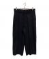 H BEAUTY&YOUTH（エイチ ビューティー&ユース）の古着「ウールミックスフラノワイドテーパードパンツ」｜ブラック