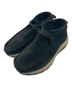 中古・古着通販】CLARKS (クラークス) ワラビーブーツ ブラック サイズ