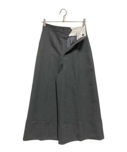 ENFOLD（エンフォルド）ENFOLD (エンフォルド) ワイドパンツ グレー サイズ:36の古着・服飾アイテム