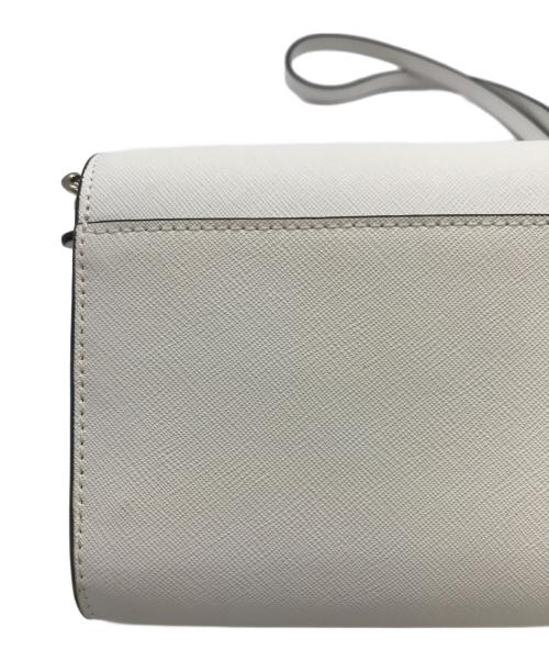 Kate Spade（ケイトスペード）Kate Spade (ケイトスペード) ショルダーウォレット ホワイトの古着・服飾アイテム