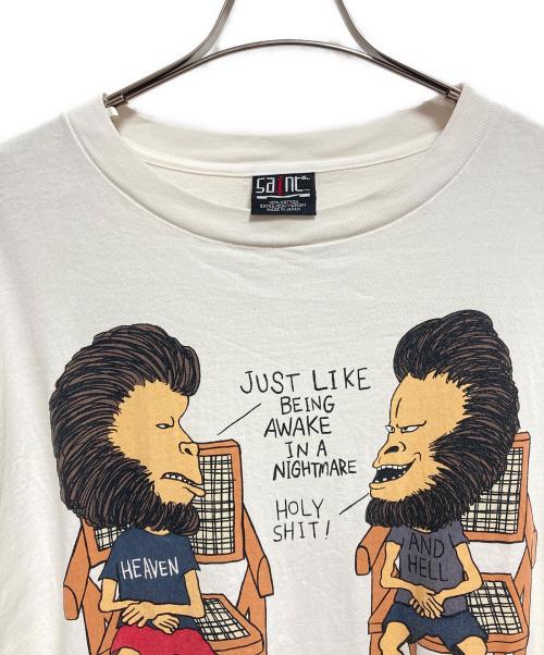 SAINT MICHAEL（セントマイケル）SAINT MICHAEL (セントマイケル) A BATHING APE (ア ベイシング エイプ) AP SS TEE HVN&HELL ホワイト サイズ:XXLの古着・服飾アイテム