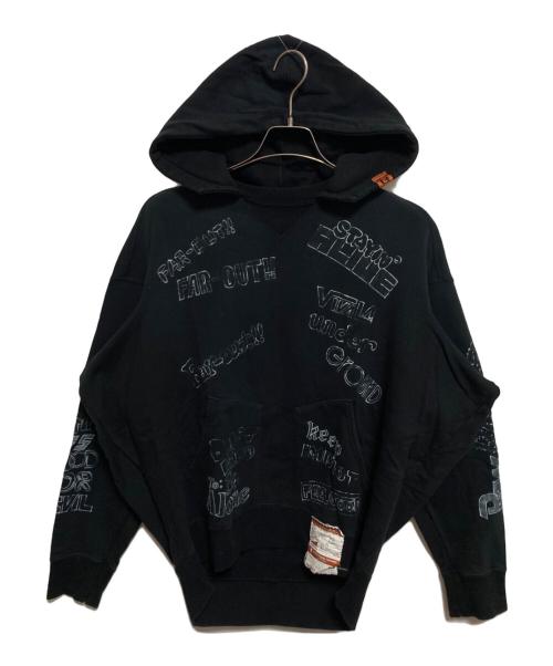MIHARA YASUHIRO（ミハラヤスヒロ）MIHARA YASUHIRO (ミハラヤスヒロ) Wide Back Hoodie ブラック サイズ:44の古着・服飾アイテム