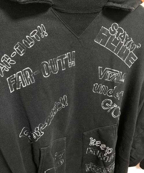 MIHARA YASUHIRO（ミハラヤスヒロ）MIHARA YASUHIRO (ミハラヤスヒロ) Wide Back Hoodie ブラック サイズ:44の古着・服飾アイテム