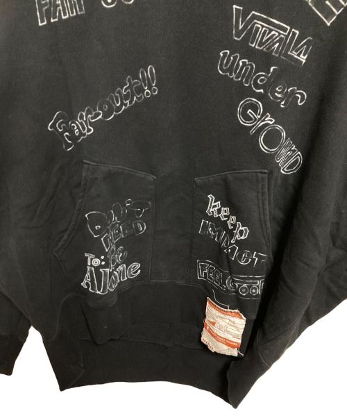 MIHARA YASUHIRO（ミハラヤスヒロ）MIHARA YASUHIRO (ミハラヤスヒロ) Wide Back Hoodie ブラック サイズ:44の古着・服飾アイテム