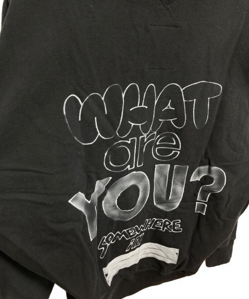 MIHARA YASUHIRO（ミハラヤスヒロ）MIHARA YASUHIRO (ミハラヤスヒロ) Wide Back Hoodie ブラック サイズ:44の古着・服飾アイテム