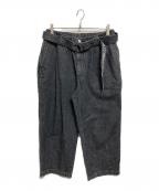 TIGHTBOOTH PRODUCTIONタイトブースプロダクション）の古着「DENIM BAGGY SLACKS」｜ブラック
