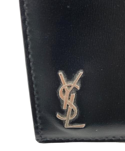 Saint Laurent Paris（サンローランパリ）Saint Laurent Paris (サンローランパリ) カードケース ブラックの古着・服飾アイテム