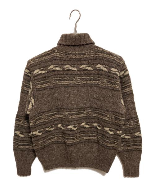 POLO RALPH LAUREN（ポロ・ラルフローレン）POLO RALPH LAUREN (ポロ・ラルフローレン) ネイティブ柄タートルネックニット ブラウン サイズ:Mの古着・服飾アイテム
