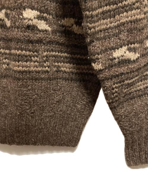 POLO RALPH LAUREN（ポロ・ラルフローレン）POLO RALPH LAUREN (ポロ・ラルフローレン) ネイティブ柄タートルネックニット ブラウン サイズ:Mの古着・服飾アイテム