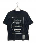 NEIGHBORHOOD×YOHJI YAMAMOTOネイバーフッド×ヨウジヤマモト）の古着「コラボTシャツ」｜ブラック