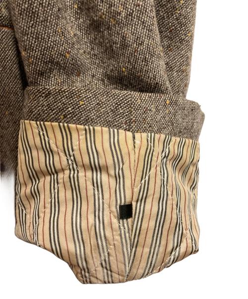 BURBERRY BLACK LABEL（バーバリーブラックレーベル）BURBERRY BLACK LABEL (バーバリーブラックレーベル) ウールコート グレー サイズ:Mの古着・服飾アイテム