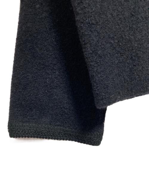 23区（ニジュウサンク）23区 (ニジュウサンク) ミニブークレニット カーディガン ブラック サイズ:44の古着・服飾アイテム