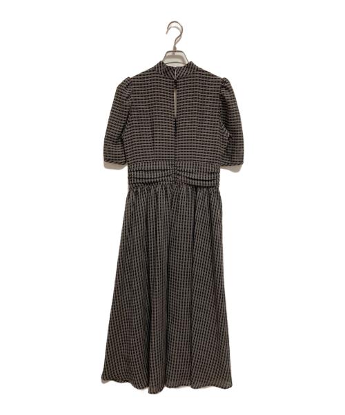 HER LIP TO（ハーリップトゥ）HER LIP TO (ハーリップトゥ) striped midi dress ブラック サイズ:Mの古着・服飾アイテム