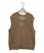 journal standard L'essageジャーナルスタンダード レサージュ）の古着「モヘヤMIXスパンコールベスト」｜ベージュ