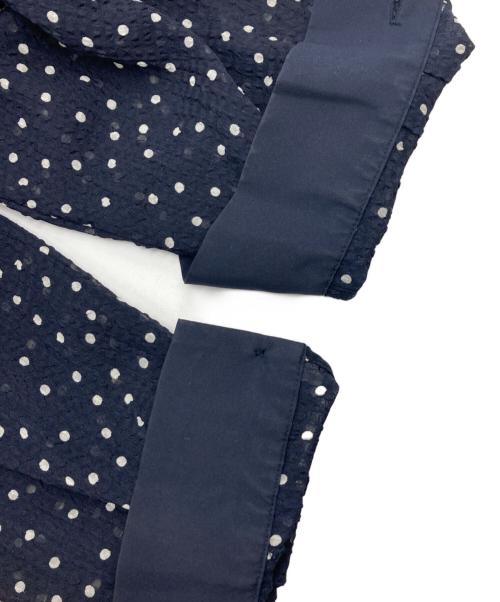 Spick and Span（スピック＆スパン）Spick and Span (スピックアンドスパン) ドビードット異素材切替シャツ ネイビー サイズ:なしの古着・服飾アイテム