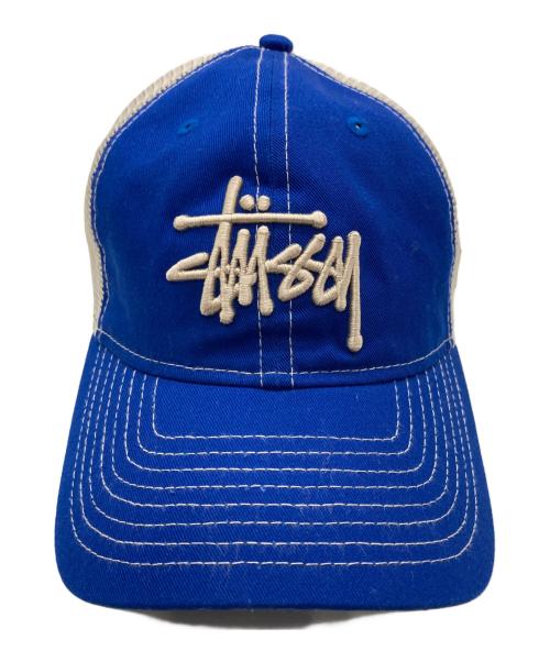 stussy（ステューシー）stussy (ステューシー) New Era (ニューエラ) BASIC TRUCKER ブルーの古着・服飾アイテム