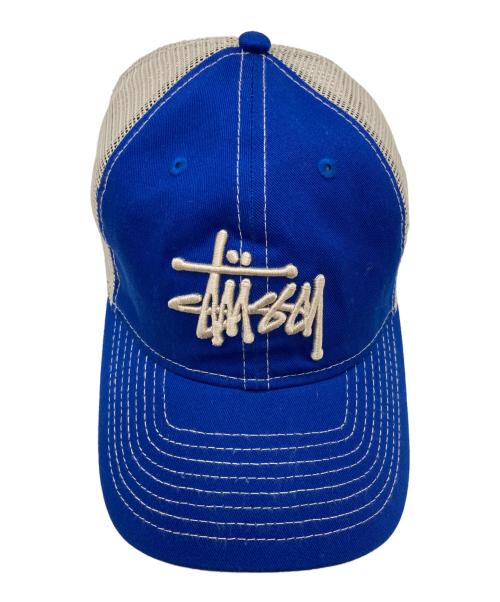 stussy（ステューシー）stussy (ステューシー) New Era (ニューエラ) BASIC TRUCKER ブルーの古着・服飾アイテム