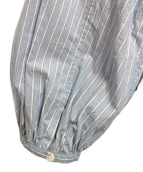 BEAUTY&YOUTH（ビューティーアンドユース）BEAUTY&YOUTH (ビューティーアンドユース) コットン タックギャザー ブラウス ブルー サイズ:下記参照の古着・服飾アイテム