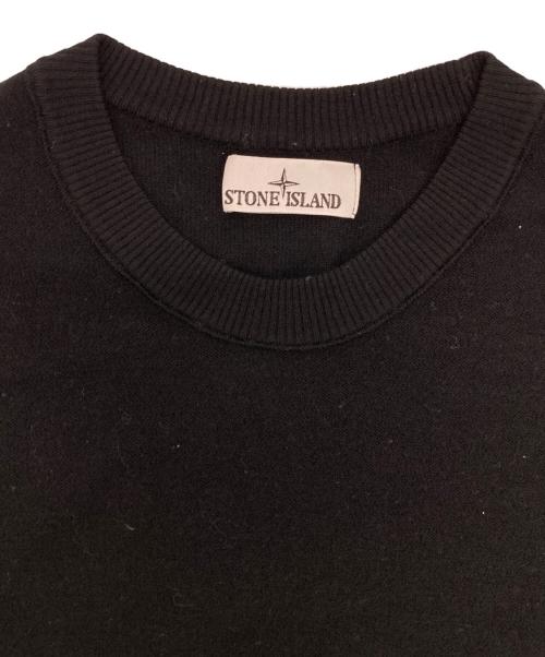 STONE ISLAND（ストーンアイランド）STONE ISLAND (ストーンアイランド) Stretch RWS Wool Sweater ブラック サイズ:Lの古着・服飾アイテム