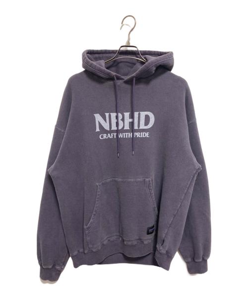 NEIGHBORHOOD（ネイバーフッド）NEIGHBORHOOD (ネイバーフッド) ロゴ パーカー パープル サイズ:Lの古着・服飾アイテム