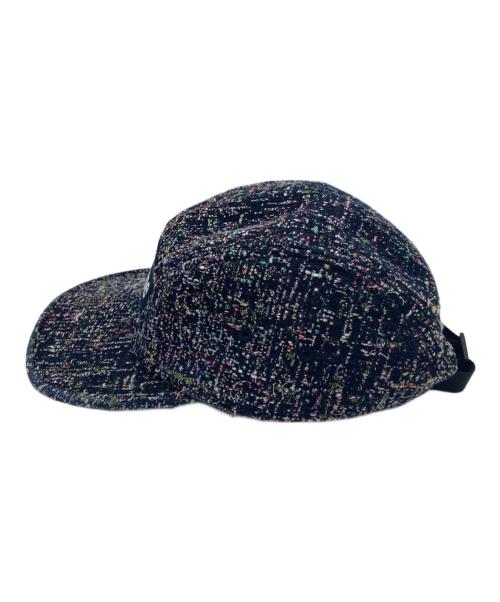 SUPREME（シュプリーム）SUPREME (シュプリーム) Ribbon Boucle Camp Cap ネイビーの古着・服飾アイテム