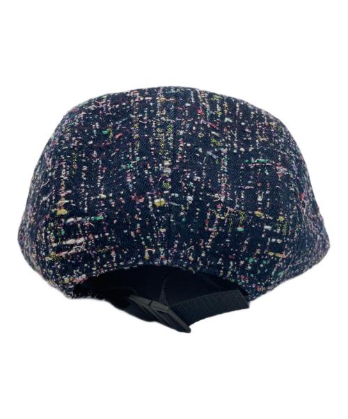 SUPREME（シュプリーム）SUPREME (シュプリーム) Ribbon Boucle Camp Cap ネイビーの古着・服飾アイテム