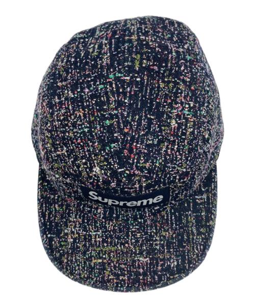 SUPREME（シュプリーム）SUPREME (シュプリーム) Ribbon Boucle Camp Cap ネイビーの古着・服飾アイテム