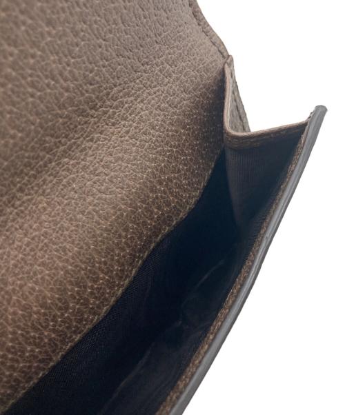 GUCCI（グッチ）GUCCI (グッチ) GG フレンチフラップウォレット ベージュの古着・服飾アイテム