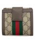 GUCCI (グッチ) GG フレンチフラップウォレット ベージュ：36000円