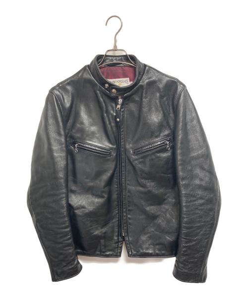 Schott（ショット）Schott (ショット) 641XXH ホースハイド カフェレーサー ライダースジャケット ブラック サイズ:SIZE 38の古着・服飾アイテム