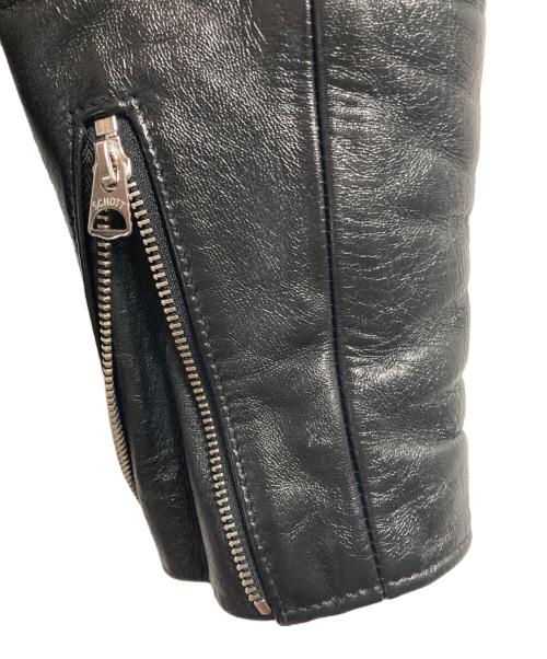 Schott（ショット）Schott (ショット) 641XXH ホースハイド カフェレーサー ライダースジャケット ブラック サイズ:SIZE 38の古着・服飾アイテム