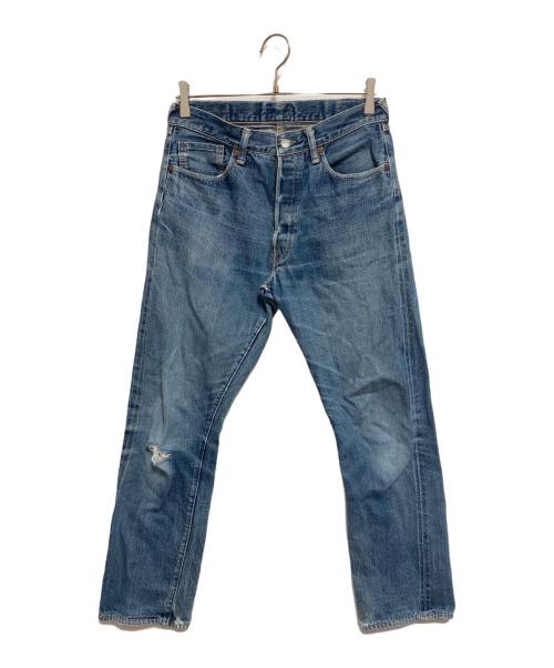 WAREHOUSE（ウエアハウス）WAREHOUSE (ウエアハウス) EVISU (エビス) HIDEHIKO YAMANE (ヒデヒコ ヤマネ) デニムパンツ インディゴ サイズ:Ｗ31の古着・服飾アイテム