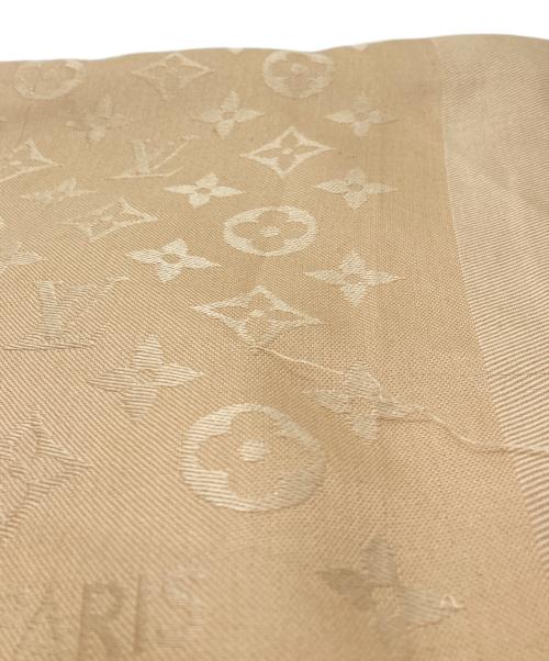 LOUIS VUITTON（ルイ ヴィトン）LOUIS VUITTON (ルイ ヴィトン) 大判ストール ベージュの古着・服飾アイテム