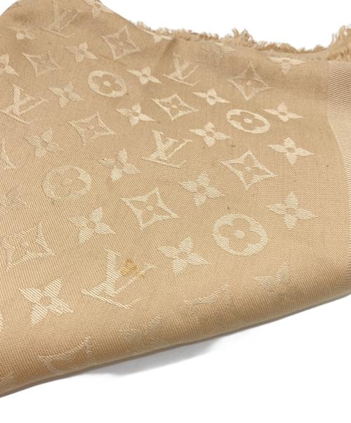 LOUIS VUITTON（ルイ ヴィトン）LOUIS VUITTON (ルイ ヴィトン) 大判ストール ベージュの古着・服飾アイテム