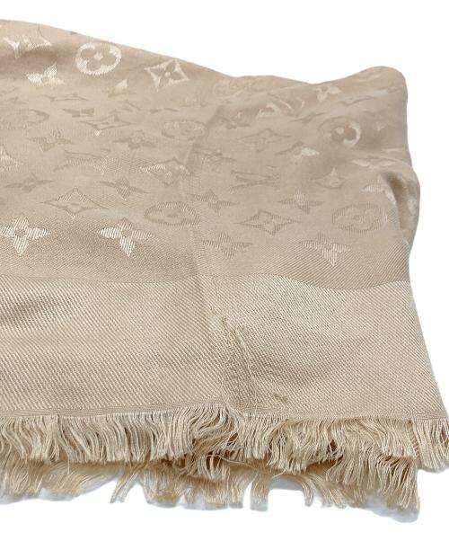 LOUIS VUITTON（ルイ ヴィトン）LOUIS VUITTON (ルイ ヴィトン) 大判ストール ベージュの古着・服飾アイテム