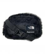 SUPREME×THE NORTH FACEシュプリーム×ザ ノース フェイス）の古着「Faux Fur Waist Bag」｜ブラック