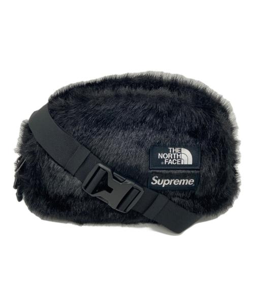 SUPREME（シュプリーム）SUPREME (シュプリーム) THE NORTH FACE (ザ ノース フェイス) Faux Fur Waist Bag ブラックの古着・服飾アイテム