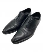 Perfettoペルフェット）の古着「ストレートチップシューズ」｜ブラック