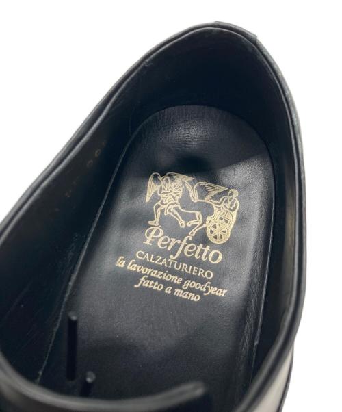 Perfetto（ペルフェット）perfetto (ペルフェット) ストレートチップシューズ ブラック サイズ:8の古着・服飾アイテム
