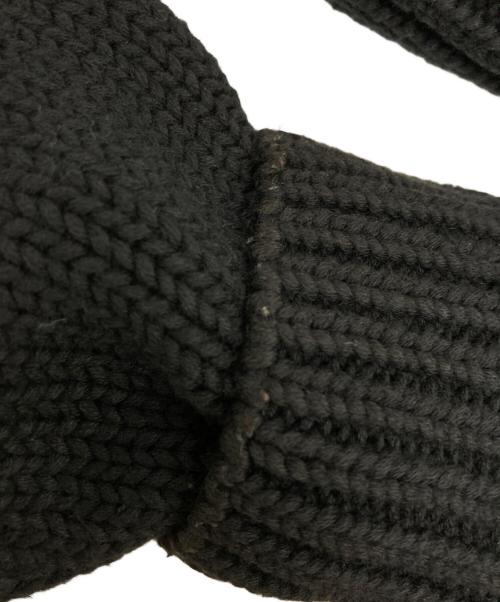 POLO RALPH LAUREN（ポロ・ラルフローレン）POLO RALPH LAUREN (ポロ・ラルフローレン) RLロゴエルボーパッチニット ブラック サイズ:Mの古着・服飾アイテム