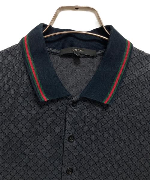 GUCCI（グッチ）GUCCI (グッチ) ポロシャツ ブラック サイズ:Mの古着・服飾アイテム
