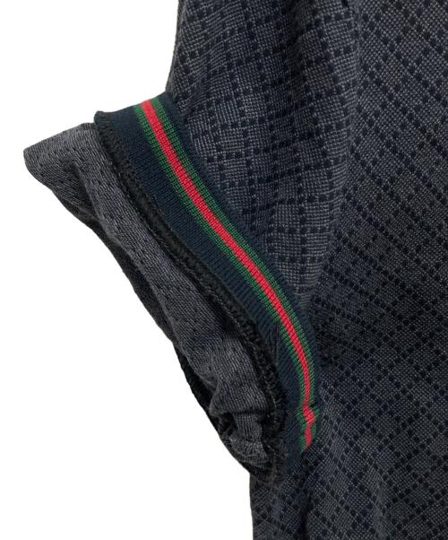 GUCCI（グッチ）GUCCI (グッチ) ポロシャツ ブラック サイズ:Mの古着・服飾アイテム