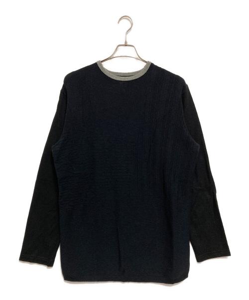 Y's for men（ワイズフォーメン）Y's for men (ワイズフォーメン) 切替ニット ブラック サイズ:3の古着・服飾アイテム