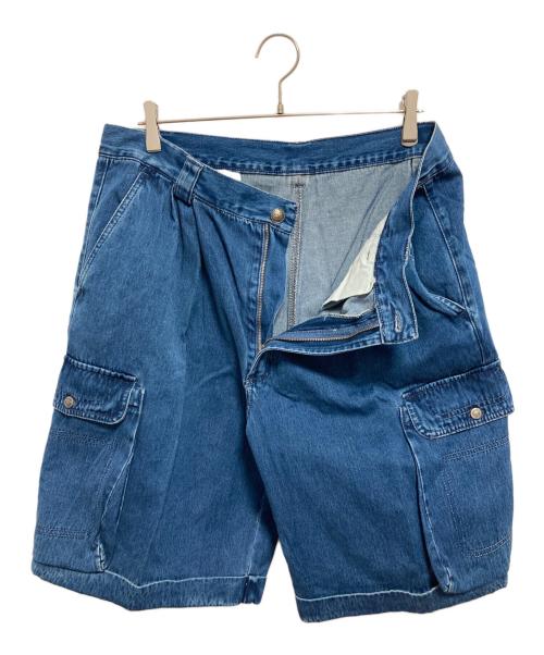 VERSACE JEANS SIGNATURE（ヴェルサーチジーンズシグネチャー）VERSACE JEANS SIGNATURE (ヴェルサーチジーンズシグネチャー) デニムハーフパンツ インディゴ サイズ:SIZE 40の古着・服飾アイテム