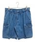 VERSACE JEANS SIGNATURE（ヴェルサーチジーンズシグネチャー）の古着「デニムハーフパンツ」｜インディゴ